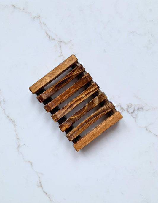 Wooden Slotted Soap Dish