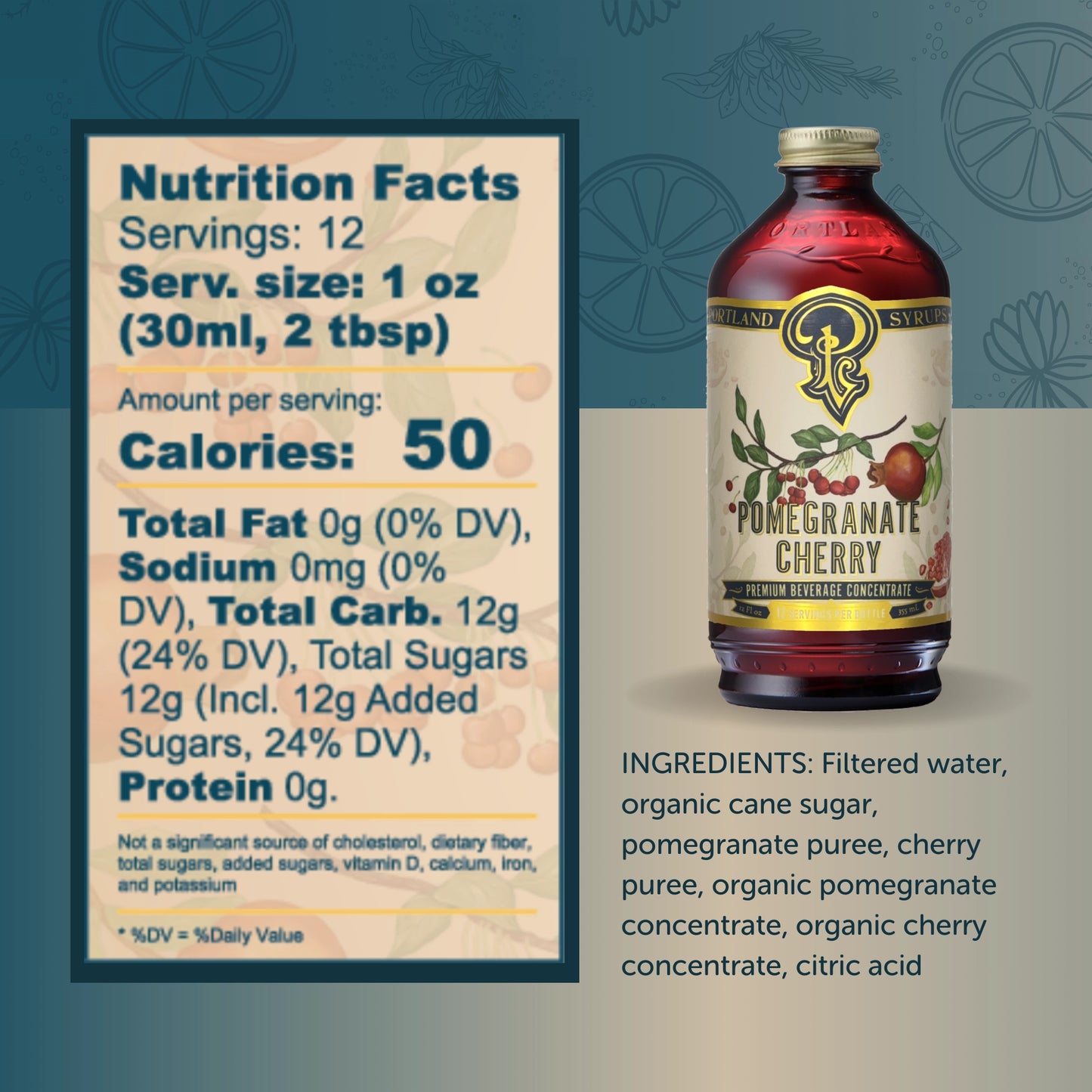 Pomegranate Cherry Syrup (Portland Syrups)