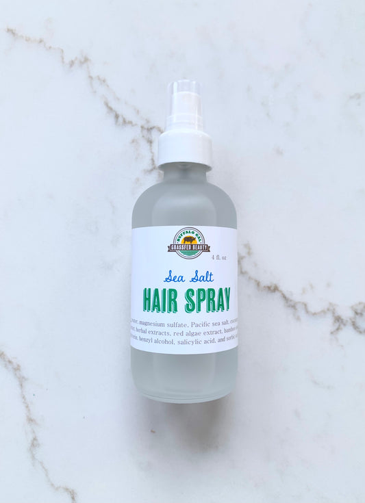 Spray para el cabello con sal marina