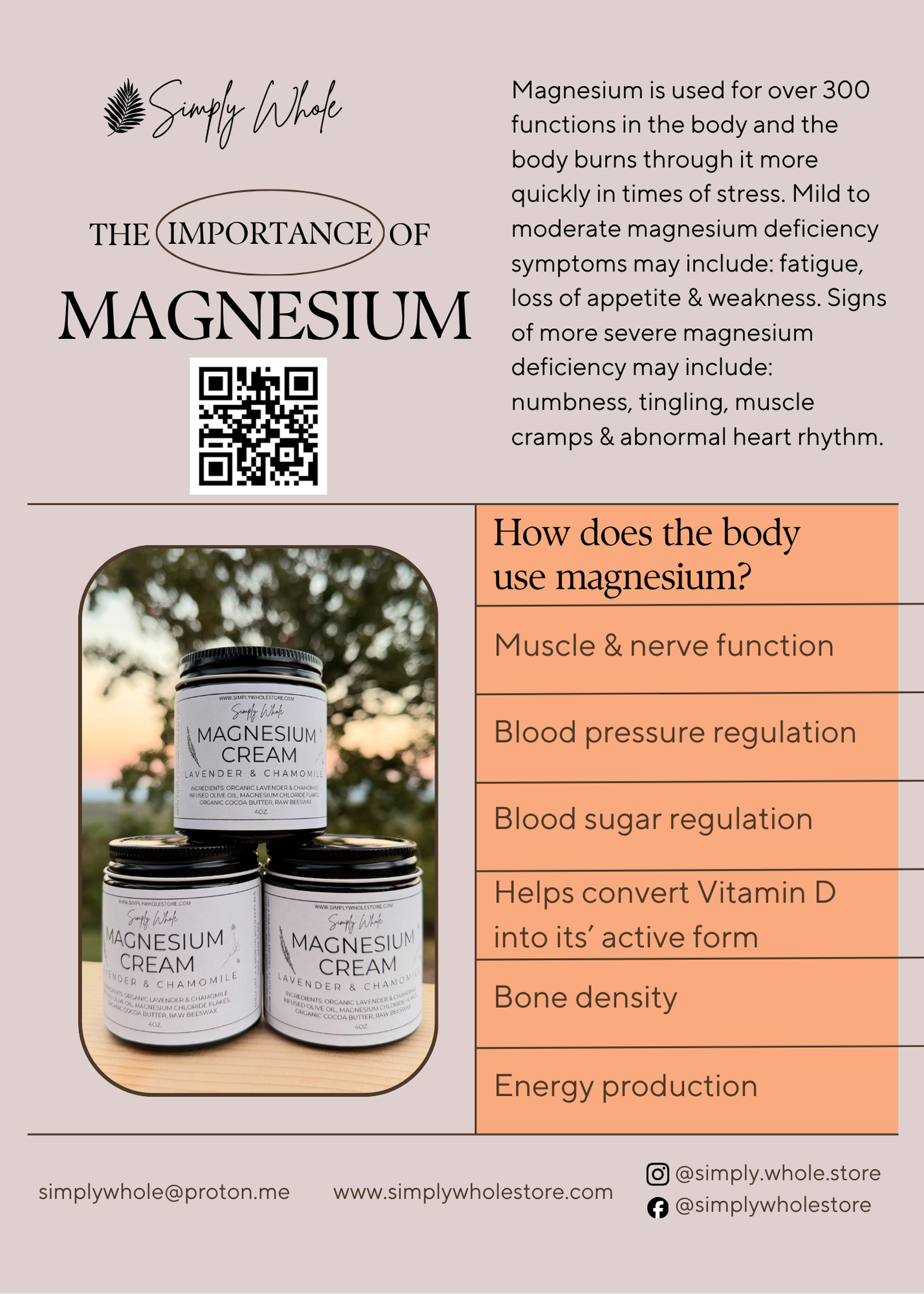 Magnesium Cream (Lavender & Chamomile)